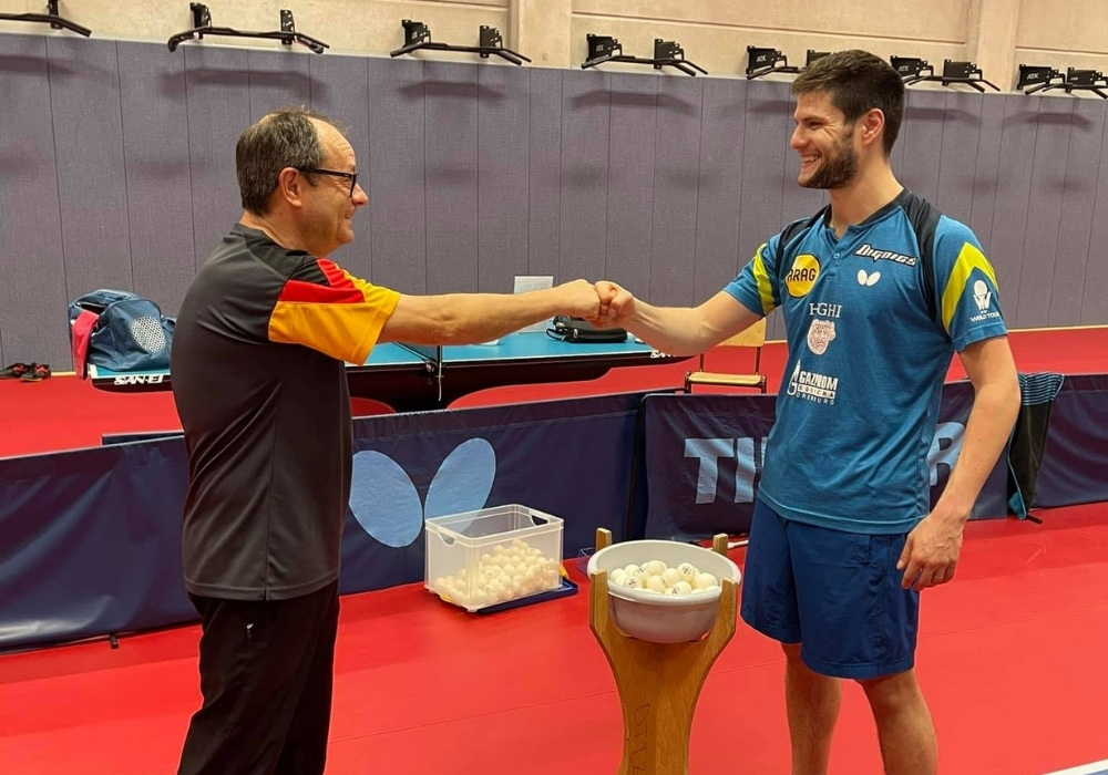 Dimitrij Ovtcharov Table Tennis With Father Mikhail